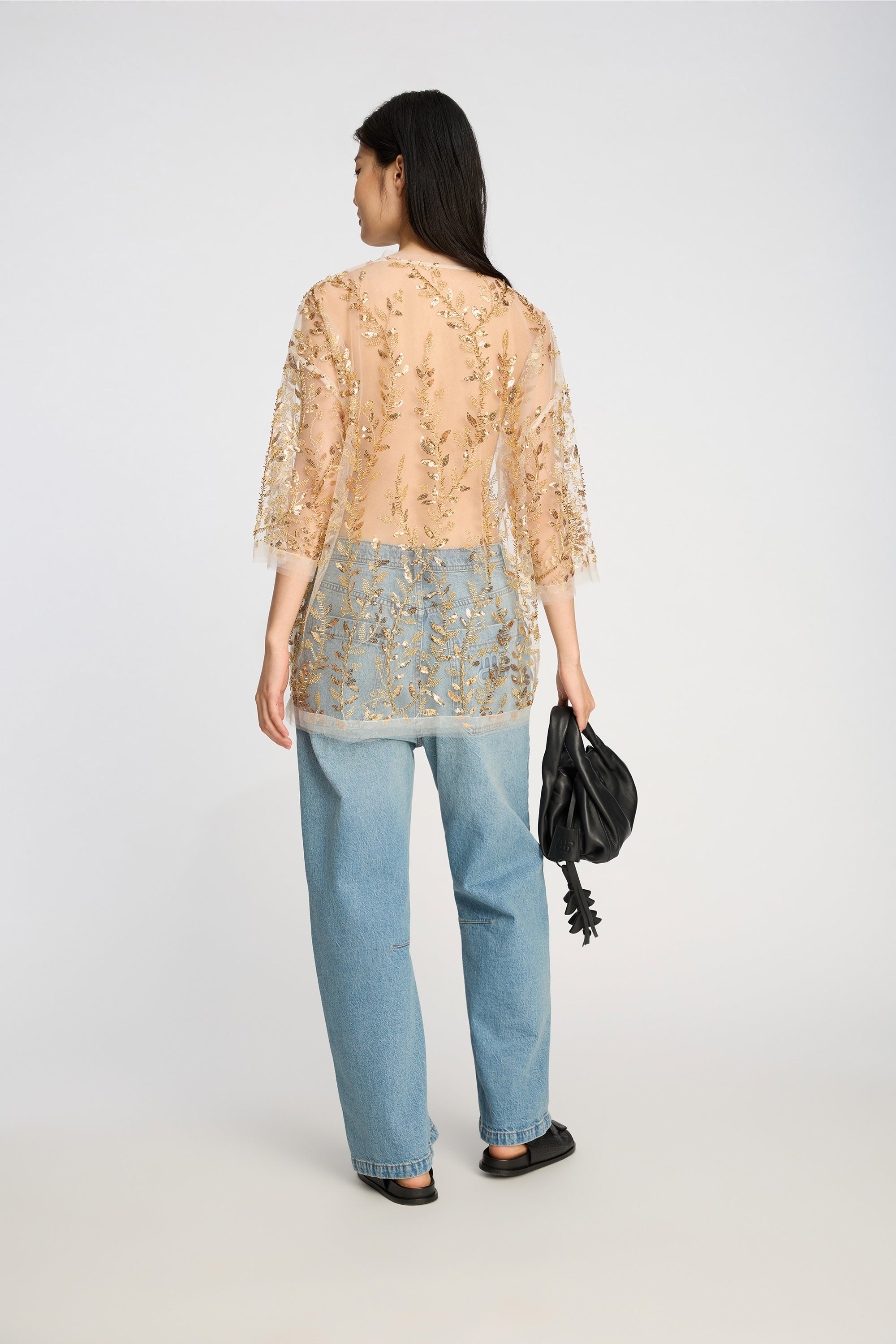 Babur top - guldfarvet